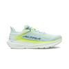 Torin 8 - Women by Altra Footwear in light blue and neon yellow, zero drop road running shoe with roomy toe box and soft underfoot cushioning