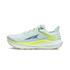 Torin 8 - Women by Altra Footwear in light blue and yellow with roomy toe box, zero drop, soft underfoot feel for comfortable road running