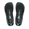 Lone Peak 9+ - Men by Altra Footwear in black and blue with Vibram Megagrip outsole for trail running and rugged outdoor traction
