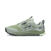 Lone Peak 9+ - Women by Altra Footwear in green and grey with Vibram Megagrip outsole, foam midsole for trail running and outdoor grip