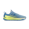 Lone Peak 9+ - Women by Altra Footwear in blue and lime with Vibram Megagrip outsole, foam midsole for trail running and outdoor grip