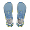 Lone Peak 9+ - Women by Altra Footwear in blue and yellow with Vibram Megagrip outsole, lightweight trail running shoe for rugged outdoor use