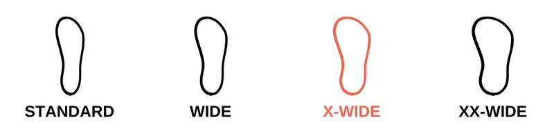 Width: X-Wide