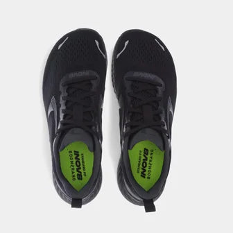 RoadFly - Women black and grey running shoes by Inov8 designed for fast road running with stripped down trail technology for pavements and paths