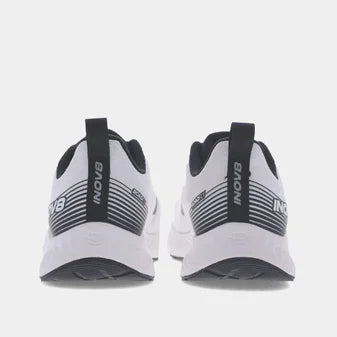RoadFly - Women white and black road running shoes by Inov8 designed for fast running on pavements and roads with trail shoe technology removed