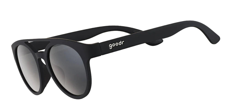 Professor 00G by Goodr in black matte with round lenses, stylish affordable glasses for scholars and everyday use in the USA