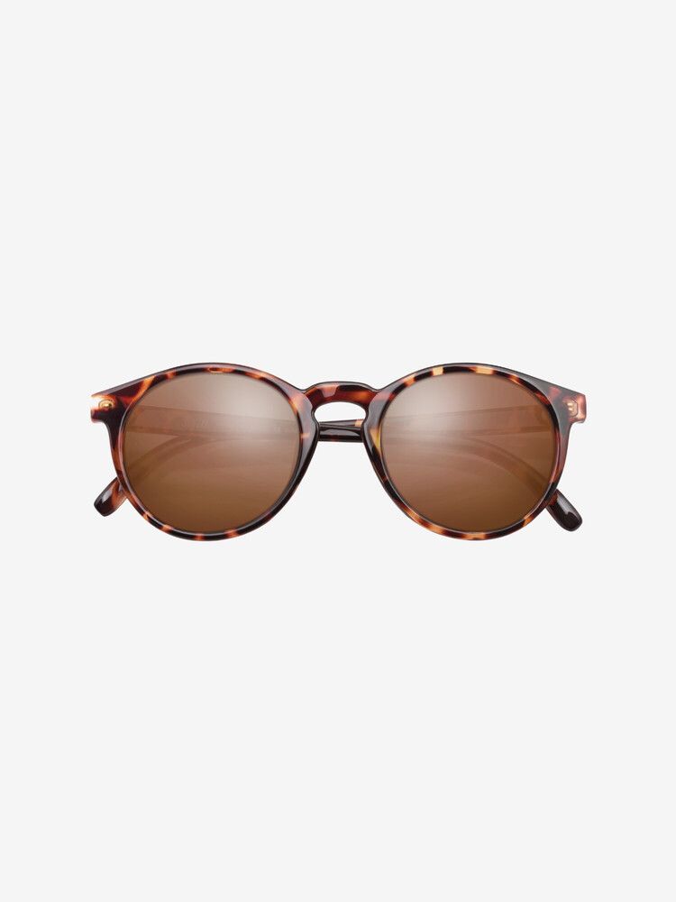 Dipsea sunglasses by Sunski in tortoise frame with brown lenses, round style blending city fashion with outdoor spirit