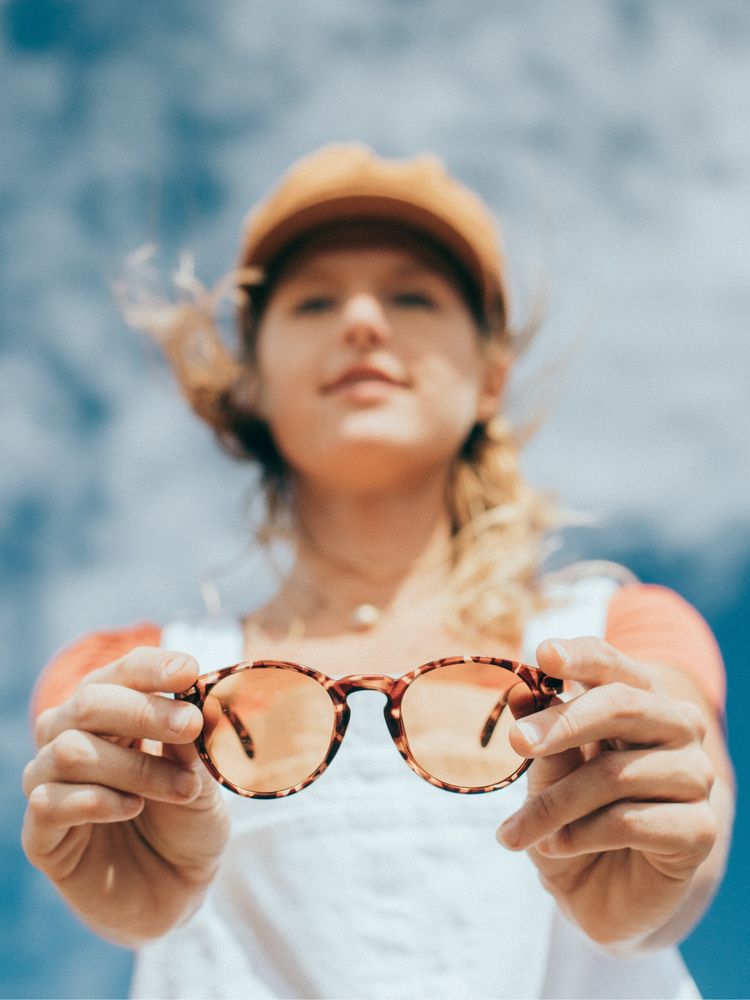 Dipsea by Sunski in tortoise with round frame, stylish unisex glasses blending city style with outdoor spirit for hiking and everyday use