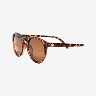 Dipsea by Sunski in tortoise shell with brown lenses, round frame sunglasses blending city style with outdoor spirit for men and women