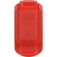 StrobeLight LED Safety Light Clip by Nathan in red, small lightweight LED clip-on for visibility and safety during running or outdoor use