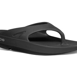 OOriginal - Unisex by Oofos in black with OOfoam recovery technology, comfortable slides ideal for post-running recovery and daily wear