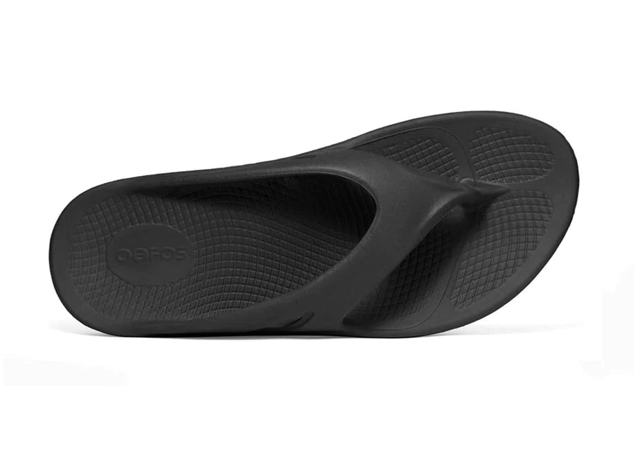 OOriginal - Unisex by Oofos in black, lightweight recovery slides with OOfoam technology ideal for post-running comfort and support