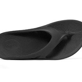 OOriginal - Unisex by Oofos in black, lightweight recovery slides with OOfoam technology ideal for post-running comfort and support