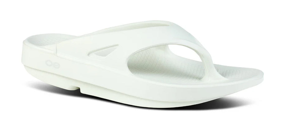 OOriginal - Unisex by Oofos in white, lightweight recovery slides with OOfoam technology for superior comfort and support