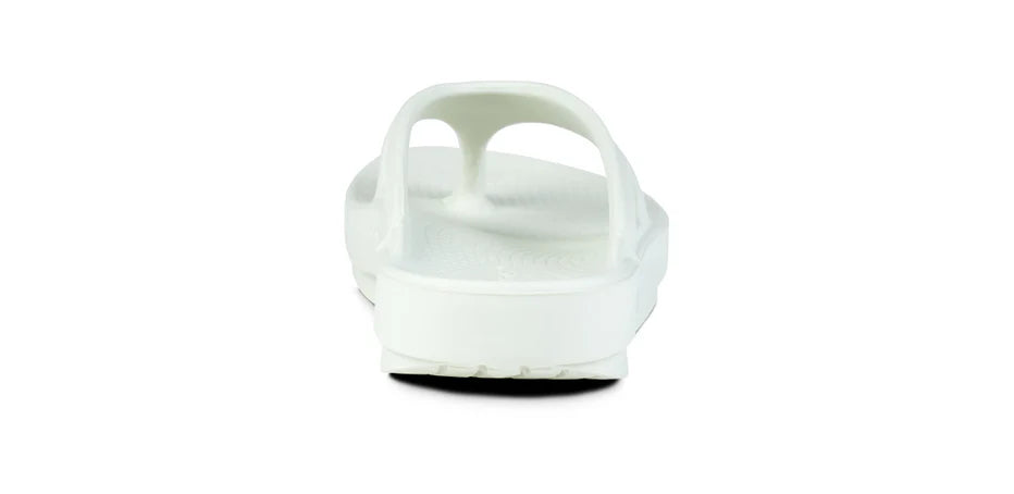 OOriginal - Unisex by Oofos in white, lightweight slides with OOfoam recovery technology for comfort and post-run recovery