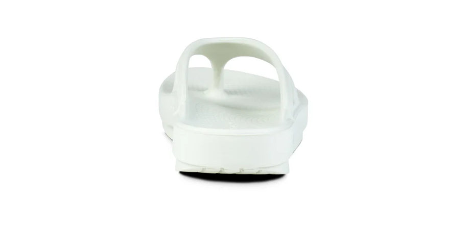 OOriginal - Unisex by Oofos in white, lightweight slides with OOfoam recovery technology for comfort and post-run recovery