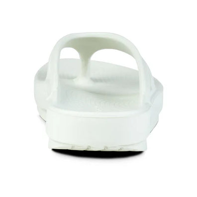 OOriginal - Unisex by Oofos in white, lightweight slides with OOfoam recovery technology for comfort and post-run recovery
