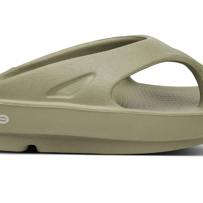 OOriginal - Unisex by Oofos in olive green with OOfoam recovery technology, lightweight slides for comfort and post-run recovery