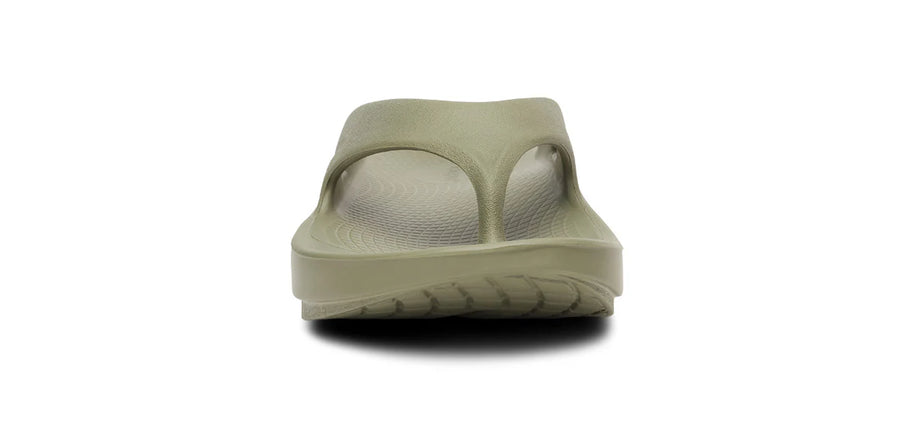 OOriginal - Unisex by Oofos in olive green, lightweight slides with OOfoam recovery technology for superior foot support and comfort