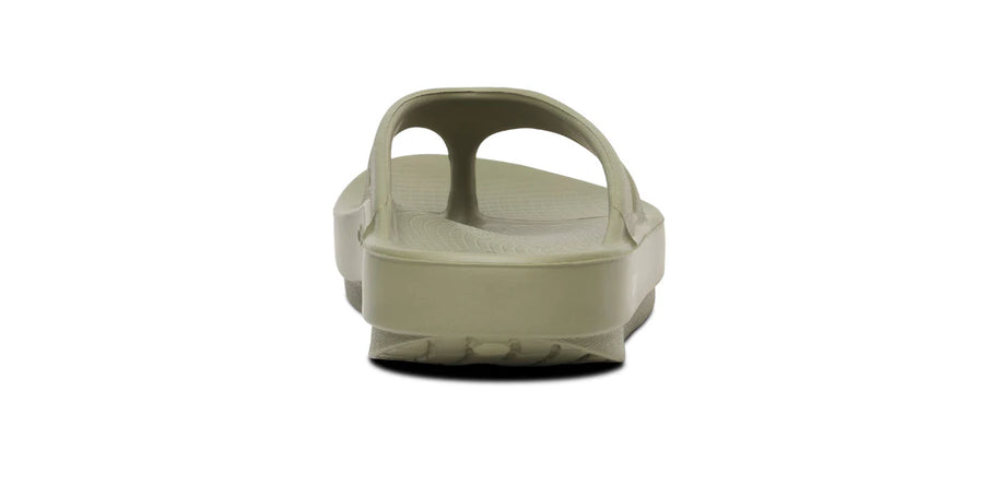 OOriginal - Unisex by Oofos in light beige with OOfoam recovery technology slide sandal designed for comfort and post-run recovery