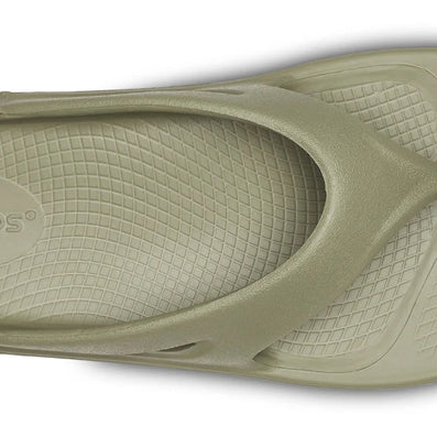 OOriginal - Unisex by Oofos in olive green slide sandal with OOfoam recovery technology for comfort and support after running or outdoor use