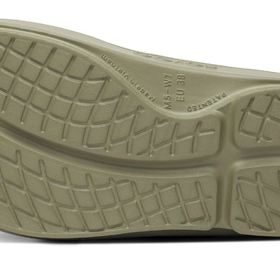 OOriginal - Unisex in olive by Oofos, unisex recovery slides with OOfoam technology for superior comfort and impact absorption