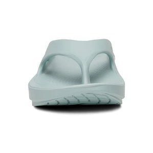 OOriginal - Unisex by Oofos in light blue slides with OOfoam recovery technology for comfort and support, ideal for post-running recovery