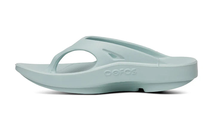 OOriginal - Unisex by Oofos in light blue slides with OOfoam recovery technology for superior comfort and impact absorption