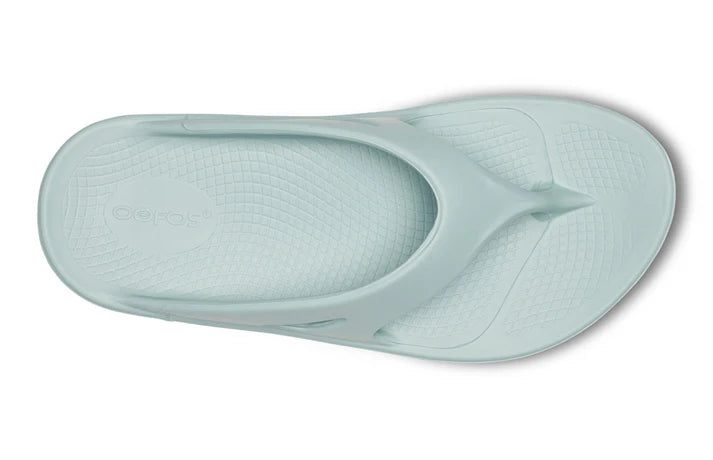 OOriginal - Unisex by Oofos in light blue, lightweight slides with OOfoam recovery technology for comfort and support after running