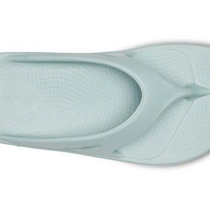 OOriginal - Unisex by Oofos in light blue, lightweight slides with OOfoam recovery technology for comfort and support after running
