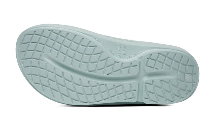 OOriginal - Unisex by Oofos in light blue with OOfoam recovery technology slides designed for comfort and post-run recovery