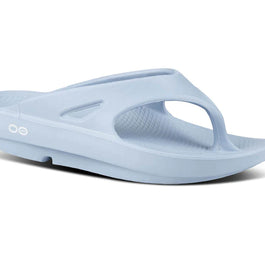 OOriginal - Unisex by Oofos in light blue slides with OOfoam recovery technology for comfort and support after running