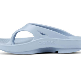 OOriginal - Unisex by Oofos in light blue with OOfoam recovery technology, lightweight slide designed for post-running comfort and support