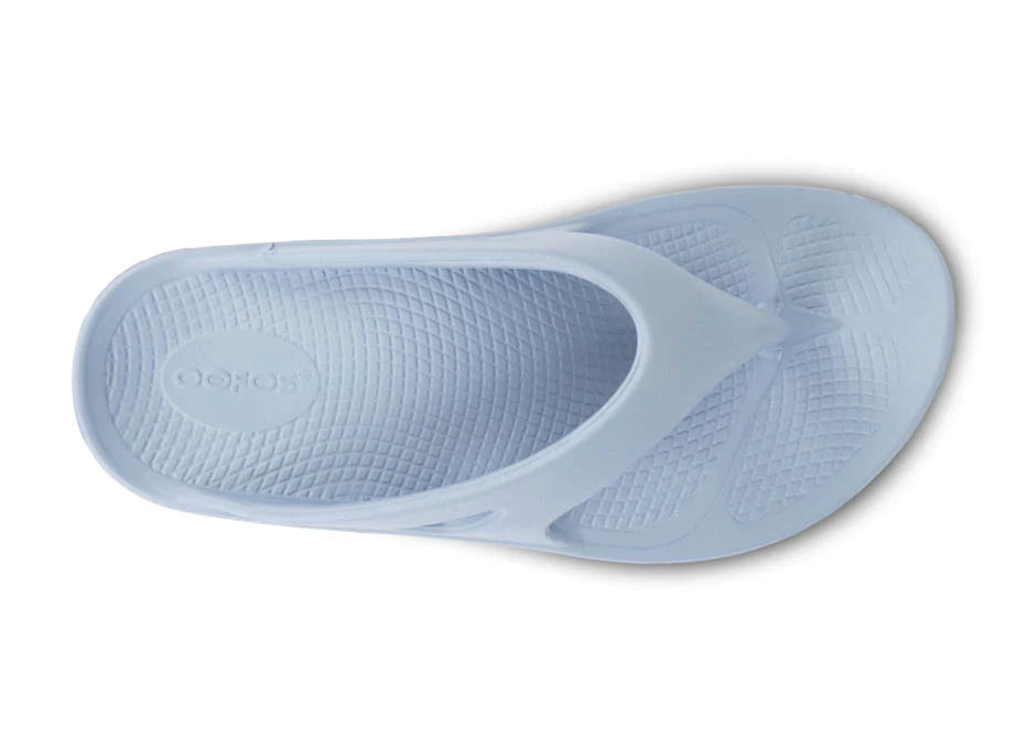 OOriginal - Unisex by Oofos in light blue slide sandal with OOfoam recovery technology for comfort and muscle recovery