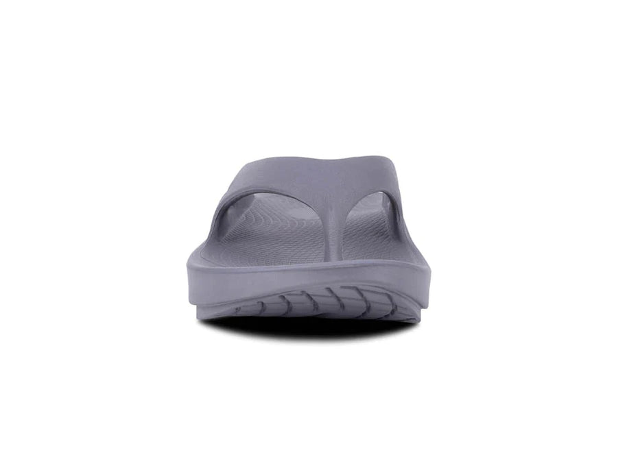 OOriginal - Unisex by Oofos in grey, lightweight slide sandal with OOfoam recovery technology for superior comfort and support.
