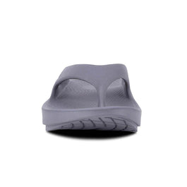 OOriginal - Unisex by Oofos in grey, lightweight slide sandal with OOfoam recovery technology for superior comfort and support.