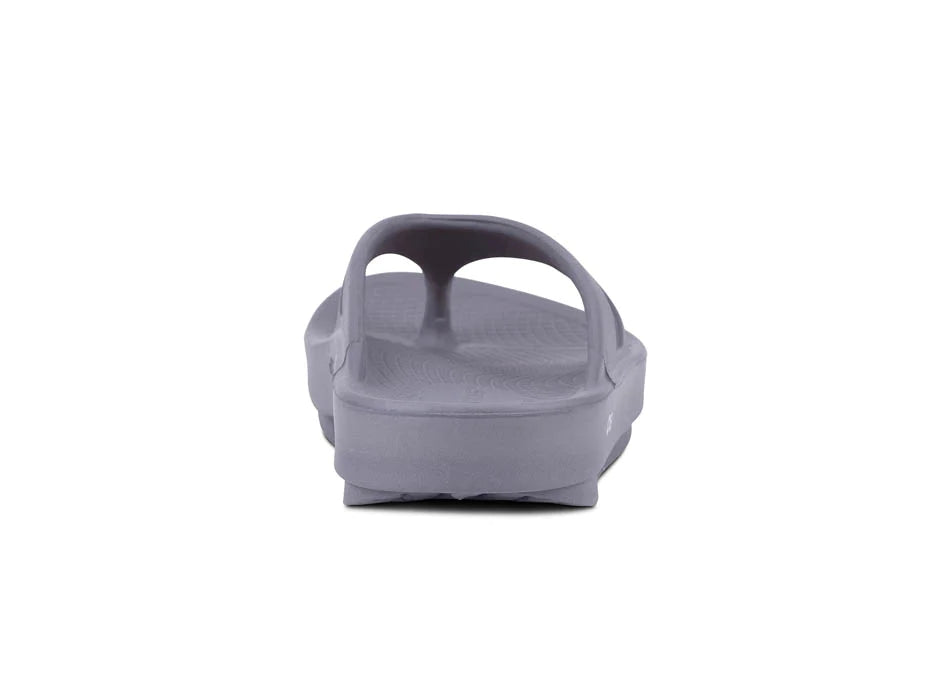 OOriginal - Unisex by Oofos in light grey, recovery slides with OOfoam technology for comfort and post-running relief