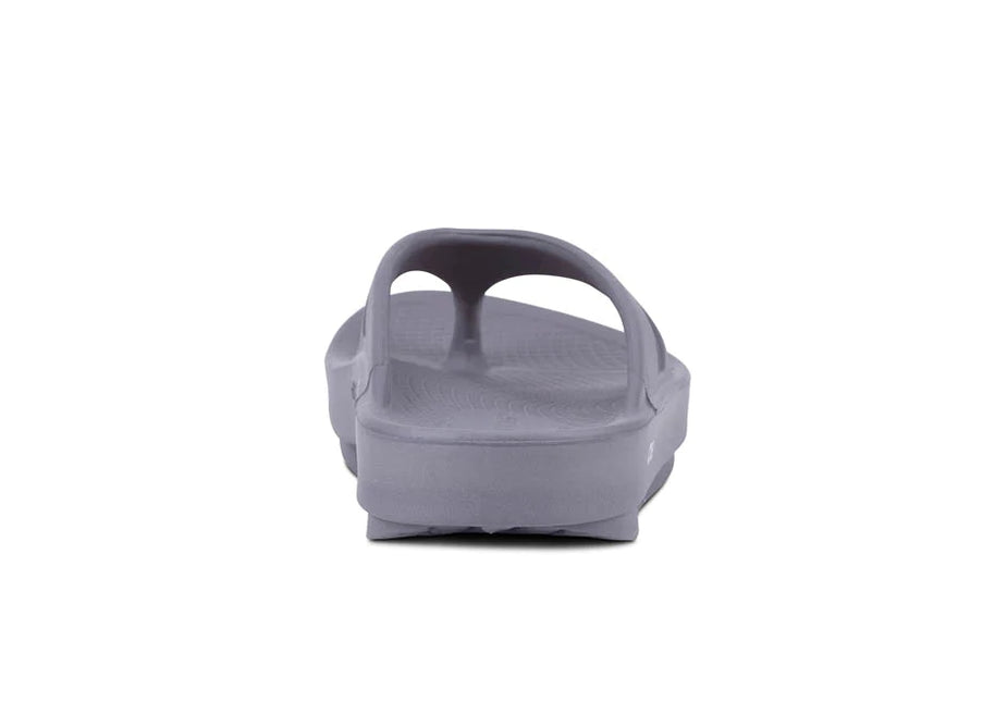 OOriginal - Unisex by Oofos in light grey, recovery slides with OOfoam technology for comfort and post-running relief