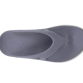 OOriginal - Unisex by Oofos in grey, lightweight slides with OOfoam recovery technology for comfort and post-run recovery