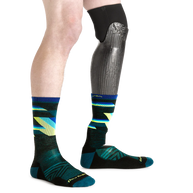Bolt Micro Crew Ultra-Lightweight w/Cushion Running Sock - Men by Darn Tough in black blue green for lightweight cushioned running comfort