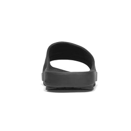 OOahh - Unisex by Oofos in black with OOfoam strap for impact absorption and support, ideal for recovery and casual wear