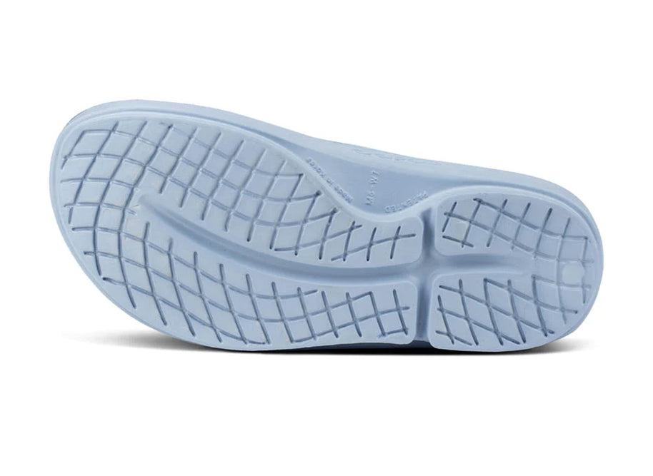 OOriginal - Unisex by Oofos in light blue with OOfoam recovery technology, lightweight slides designed for comfort and recovery use