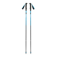 Distance Carbon Z Poles by Black Diamond in blue and black, lightweight 100% carbon foldable poles designed for fast travel and running.