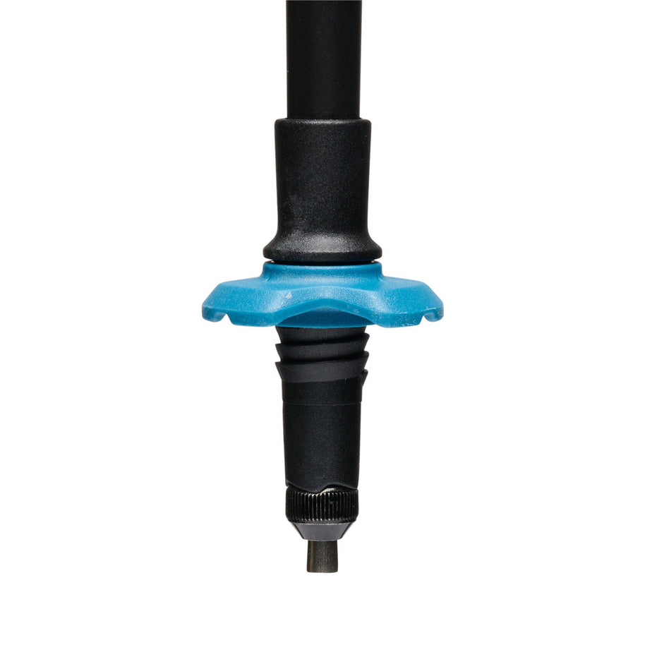 Distance Carbon Z Poles by Black Diamond in black and blue, lightweight 100% carbon foldable poles for fast travel and running store use