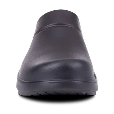 OOcloog - Unisex by Oofos in black, lightweight versatile clog with OOfoam impact absorption and patented footbed for all-day comfort.