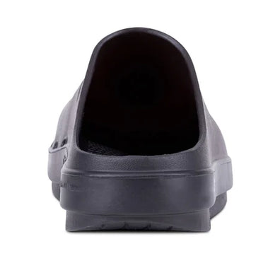 OOcloog - Unisex by Oofos in black, versatile clog with OOfoam technology for superior impact absorption and all-day comfort
