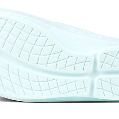 OOlala - Women by Oofos in light blue with patented OOfoam sole absorbing 37% more impact for comfortable casual wear