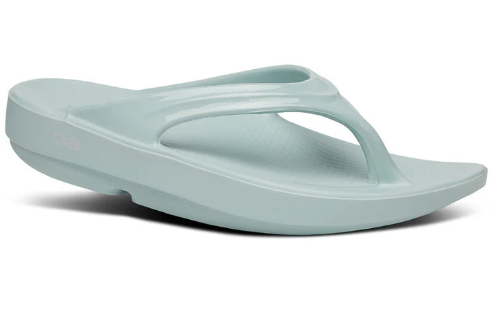 OOlala - Women by Oofos in light blue with patented OOfoam footbed that absorbs impact for all-day comfort and stylish casual wear