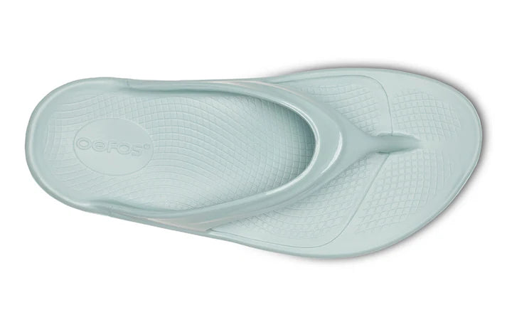 OOlala - Women by Oofos in light blue with patented OOfoam footbed absorbing 37% more impact, ideal for all-day comfort and casual wear