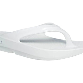 OOlala - Women by Oofos in white, lightweight sandal with patented OOfoam absorbing 37% more impact, ideal for day or night wear